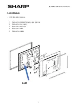 Предварительный просмотр 6 страницы Sharp PN -HW431T Dismantle Instruction