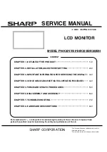 Предварительный просмотр 1 страницы Sharp PN-K321 Service Manual