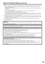 Preview for 5 page of Sharp PN-L603W Operation Manual