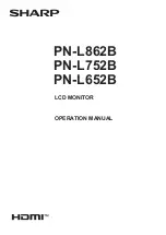 Sharp PN-L652B Operation Manual предпросмотр