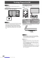 Preview for 16 page of Sharp PN-R603 Operation Manual