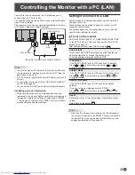 Preview for 45 page of Sharp PN-R603 Operation Manual