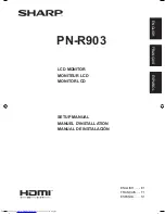 Preview for 1 page of Sharp PN-R903 Setup Manual