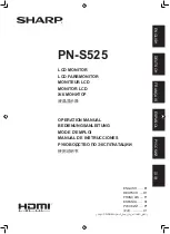 Предварительный просмотр 1 страницы Sharp PN-S525 Operation Manual