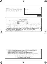 Предварительный просмотр 2 страницы Sharp PN-S525 Operation Manual