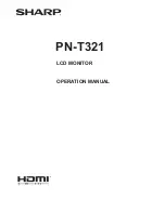 Sharp PN-T321 Operation Manual предпросмотр