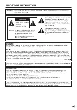 Preview for 3 page of Sharp PN-UH431 Operation Manual