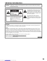 Preview for 3 page of Sharp PN-V600 Operation Operation Manual