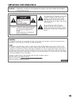 Preview for 3 page of Sharp PN-V600A Operation Manual