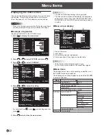 Preview for 22 page of Sharp PN-V600A Operation Manual