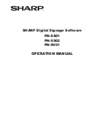 Sharp PN-V601 Operation Manual preview