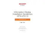 Preview for 1 page of Sharp PN-V701 Installation Manuallines