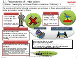 Preview for 4 page of Sharp PN-V701 Installation Manuallines