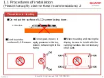 Preview for 5 page of Sharp PN-V701 Installation Manuallines