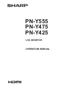 Sharp PN-Y425 Operation Manual preview