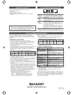 Предварительный просмотр 2 страницы Sharp PN-ZB03H Operation Manual