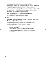 Preview for 4 page of Sharp PW-E260 Operation Manual