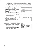 Preview for 8 page of Sharp PW-E260 Operation Manual