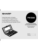 Sharp PW-E560 Operation Manual preview