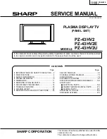 Sharp PZ-43HV2 Service Manual preview