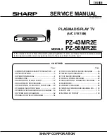 Sharp PZ-43MR2E Service Manual preview