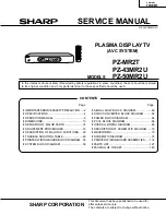 Preview for 1 page of Sharp PZ-43MR2U Service Manual