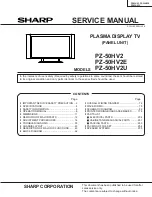 Preview for 1 page of Sharp PZ-50HV2 Service Manual