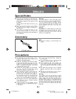 Preview for 2 page of Sharp QT-222W Operation Manual