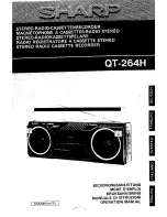 Sharp QT-264H Operation Manual предпросмотр