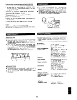 Preview for 25 page of Sharp QT-272H Operation Manual