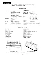 Предварительный просмотр 2 страницы Sharp QT-50Z Service Manual