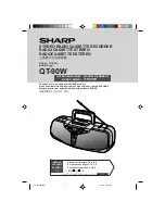 Sharp QT-90W Operation Manual preview