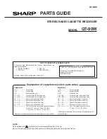 Предварительный просмотр 15 страницы Sharp QT-90W Service Manual