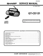 Предварительный просмотр 1 страницы Sharp QT-CD121 Service Manual