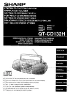 Sharp QT-CD132H Operation Manual preview