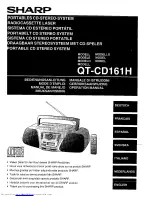 Sharp QT-CD161H (French) Manuel De Fonctionnement preview