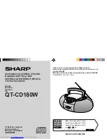 Sharp QT-CD180W Operation Manual preview