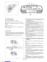 Предварительный просмотр 10 страницы Sharp QT-CD20H (German) Operation Manual