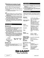 Preview for 32 page of Sharp QT-CD45H Operation Manual