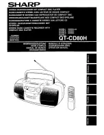 Sharp QT-CD80H Operation Manual preview