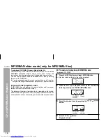 Preview for 22 page of Sharp QT-MP5W Operation Manual