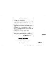 Предварительный просмотр 40 страницы Sharp QT-V5E Operation Manual