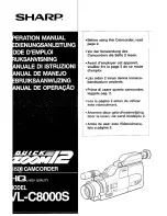 Preview for 1 page of Sharp Quick Zoom 12 VL-C8000S Operation Manual