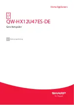 Preview for 3 page of Sharp QW-HX12U47ES-DE User Manual