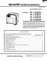 Sharp R-120DB Service Manual preview