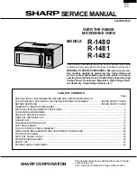 Preview for 1 page of Sharp R-1480 Service Manual