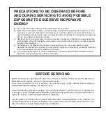 Preview for 2 page of Sharp R-1520LK Supplemental Service Manual