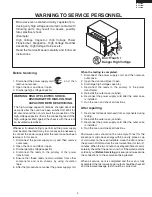 Preview for 3 page of Sharp R-1520LK Supplemental Service Manual