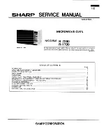 Preview for 1 page of Sharp R-1720 Service Manual