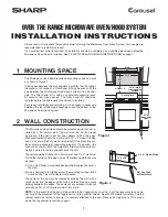 Sharp R-1880L Installation Manual preview